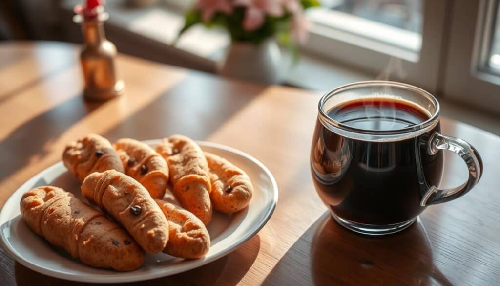 Biscottis and coffee pairing