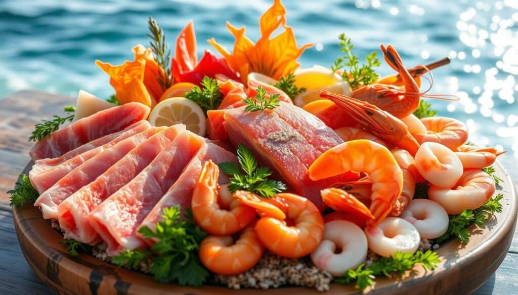 Fresh seafood