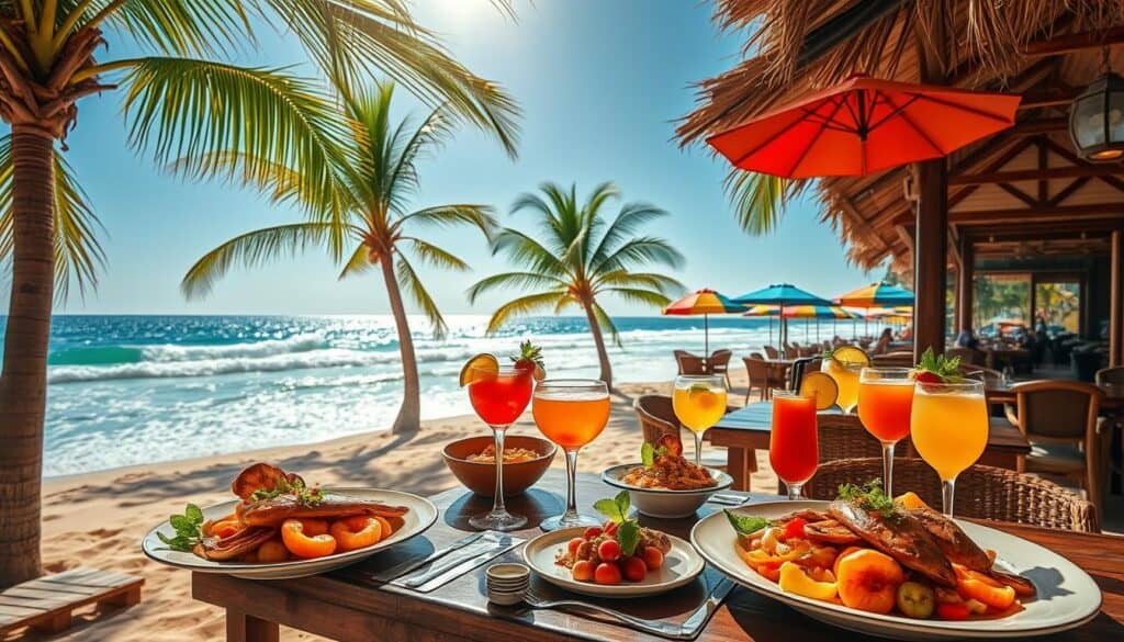 beachside dining