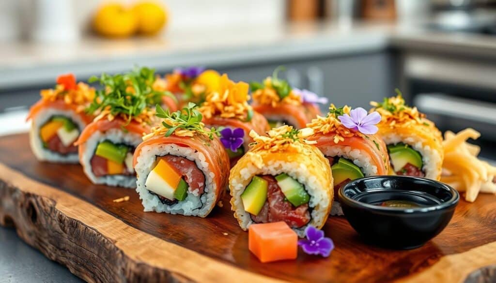 fusion sushi rolls