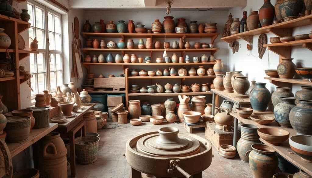 handcrafted pottery