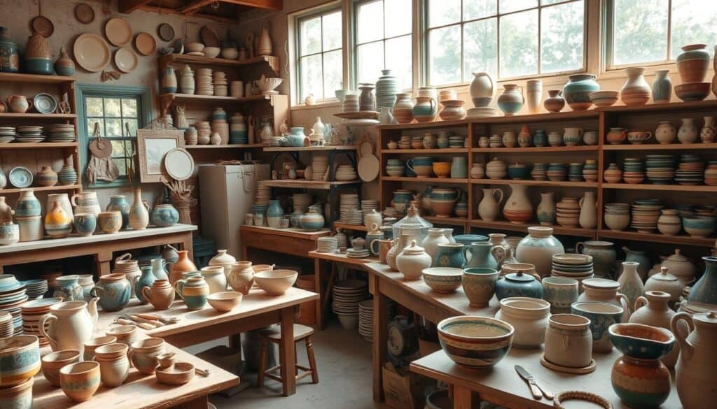 handcrafted pottery