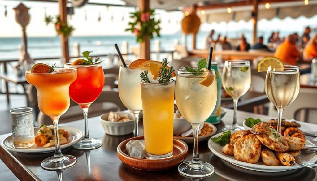 seafood restaurant drinks