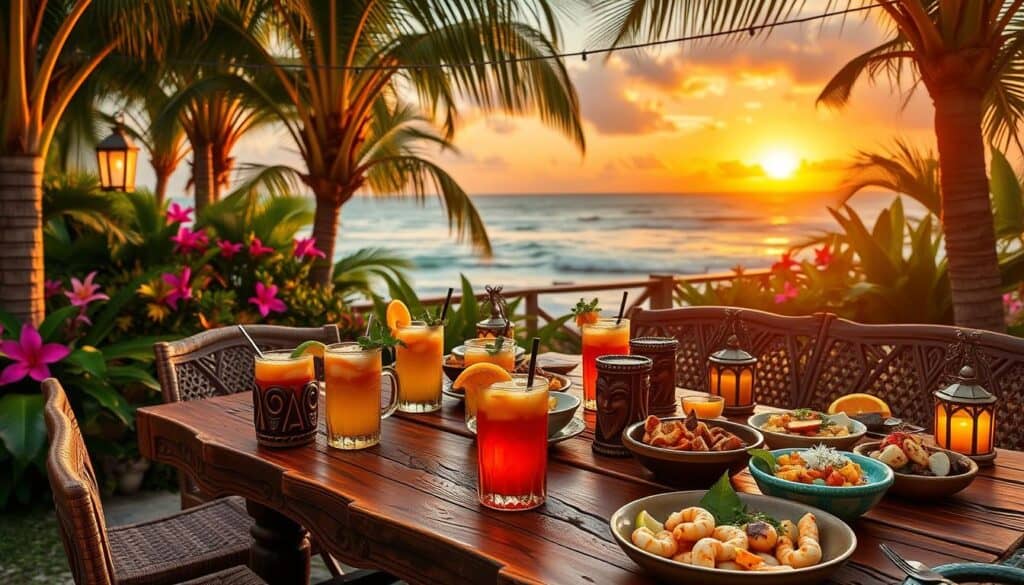 tropical paradise dining