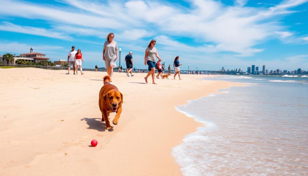 dog-friendly beaches in St. Augustine